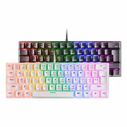 Mars Gaming MK60 clavier Jouer USB QWERTY Anglais américain Blanc
