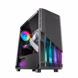 Mars Gaming MC-X2, Tower, PC, Noir, ATX, micro ATX, Mini-ITX, 15,8 cm, 31,7 cm