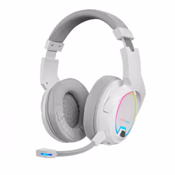 Mars Gaming MHW-100, Avec fil &sans fil, Jouer, 18 - 21000 Hz, 295 g, Casque, Blanc