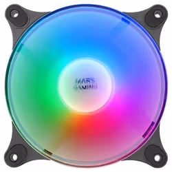 Mars Gaming MFDUO système de refroidissement d’ordinateur Boitier PC Ventilateur 12 cm Noir