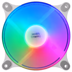 Mars Gaming MFDUOW système de refroidissement d’ordinateur Boitier PC Ventilateur 12 cm Blanc