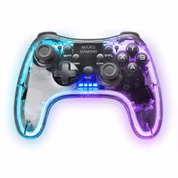Mars Gaming MGP-24 Noir, Transparent RF Manette de jeu Android, MAC, PC, PlayStation 4, Playstation 3, Xbox 360