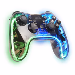 Mars Gaming MGP-24 Noir, Transparent RF Manette de jeu Android, MAC, PC, PlayStation 4, Playstation 3, Xbox 360
