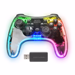 Mars Gaming MGP-24 Noir, Transparent RF Manette de jeu Android, MAC, PC, PlayStation 4, Playstation 3, Xbox 360 - Vue supplémentaire 5