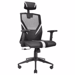Mars Gaming MGC-ERGO, Siège de jeu universel, 150 kg, Siège rembourré, Dossier rembourré, Noir, Nylon