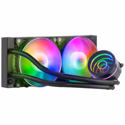 Mars Gaming MLONE240, Kit de refroidissement du liquide, 12 cm, 69,2 cfm, Noir