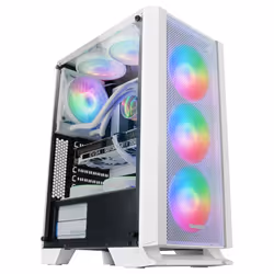 Mars Gaming MCCW unité centrale Midi Tower Blanc