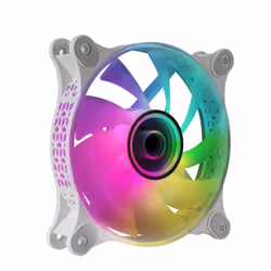 Mars Gaming MF3DW, Ventilateur, 12 cm, 1200 tr/min, Blanc