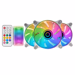 Mars Gaming MF3DKITW système de refroidissement d’ordinateur Boitier PC Ventilateur 12 cm Blanc 3 pièce(s)