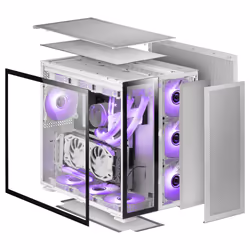 Mars Gaming MCNOVA unité centrale Tower Aluminium, Noir