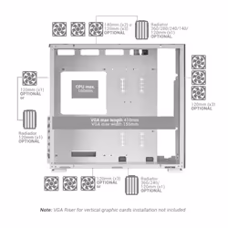 Mars Gaming MCNOVA unité centrale Tower Aluminium, Noir - Vue supplémentaire 7