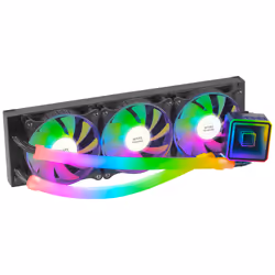 Mars Gaming MLULTRA360, Liquid cooling kit, 12 cm, 15 dB, 69,2 cfm, Noir