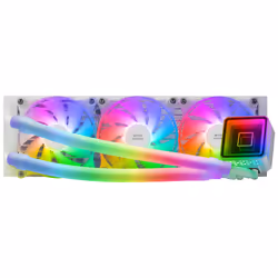 Mars Gaming MLULTRA360W système de refroidissement d’ordinateur Processeur Refroidisseur de liquide tout-en-un 12 cm Blanc 1 pièce(s)