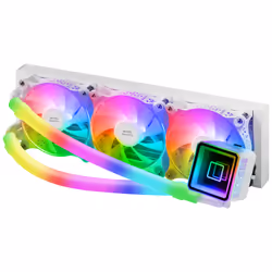 Mars Gaming MLULTRA360W système de refroidissement d’ordinateur Processeur Refroidisseur de liquide tout-en-un 12 cm Blanc 1 pièce(s)