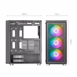 Mars Gaming MCFW unité centrale Midi Tower Blanc - Vue supplémentaire 6