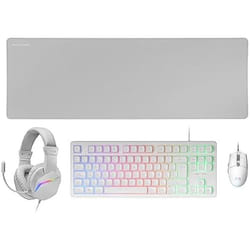 Mars Gaming MCP-RGB3 Ensemble Clavier Gaming Fixe RGB + Souris Gaming RGB Flow 3200 DPI + Casque Over-Ear RGB + Tapis de Souris