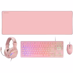 Ensemble de jeu - MARS GAMING - MCP-RGB3 - Clavier TKL RGB - Souris RGB 3200 DPI - Casque Over-Ear RGB