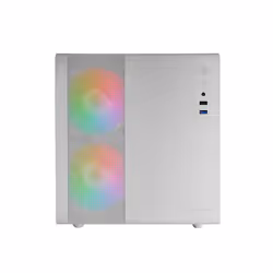 Mars Gaming MC-400, Mini Tower, PC, Blanc, micro ATX, Mini-ITX, Jouer, Ventilateur