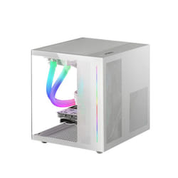 Mars Gaming MC-VIEWW Mini Tower Blanc