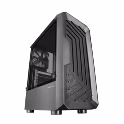 Mars Gaming MC-2000, Midi Tower, PC, Noir, ATX, micro ATX, Mini-ITX, Métal, Verre trempé, Jouer