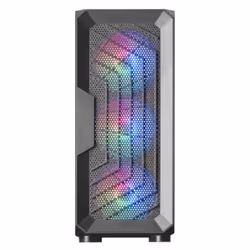 Mars Gaming MC-TOR, Midi Tower, PC, Noir, ATX, micro ATX, Mini-ITX, Métal, Verre trempé, Jouer