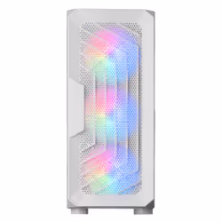 Mars Gaming MC-TORW, Midi Tower, PC, Blanc, ATX, micro ATX, Mini-ITX, Métal, Verre trempé, Jouer