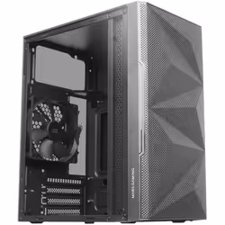 Mars Gaming MC-1500, Mini Tower, PC, Noir, micro ATX, Mini-ITX, Métal, Verre trempé, Jouer