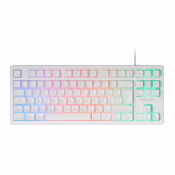 Mars Gaming MK023W clavier Jouer USB AZERTY Français Blanc