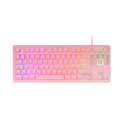 Mars Gaming MK023 clavier Jouer USB QWERTY Espagnole Rose