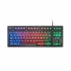 Mars Gaming MK023PT, Avec fil, USB, Clavier à membrane, QWERTY, LED RGB, Noir
