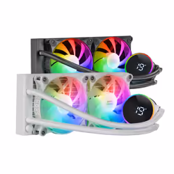 Mars Gaming ML-LCD240 Processeur Kit de refroidissement du liquide 12 cm Blanc 1 pièce(s)