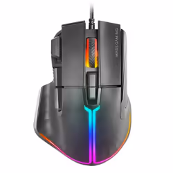Mars Gaming MMXT, Droitier, Optique, USB Type-A, 12800 DPI, Noir