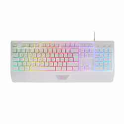 Mars Gaming MCP124W clavier Souris incluse Jouer USB QWERTY Portuguais Blanc