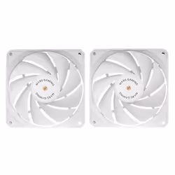 Mars Gaming MF-NCLX2W, Ventilateur, 12 cm, 72 cfm, Blanc