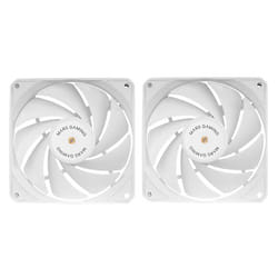 Mars Gaming MF-NCLX2W Boitier PC Ventilateur 12 cm Blanc 2 pièce(s)