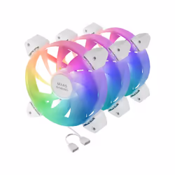 Mars Gaming MF-3A Boitier PC Ventilateur 12 cm Blanc 3 pièce(s)