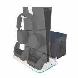 Mars Gaming MPS5-B2, Pieds, PlayStation 5 Slim, PlayStation 5 Slim, Blanc, Multi, 1 ventilateur(s)