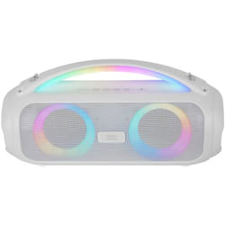 Mars Gaming MSPULSEW haut-parleur portable et de fête Enceinte portable stéréo Blanc 50 W