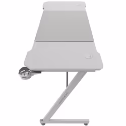 Mars Gaming MGDX160, Droit, Forme rectangulaire, Acier, Jouer, Fibre de carbone, Blanc