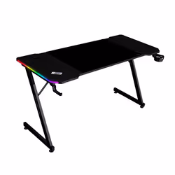 Mars Gaming MGDX140RGB, Droit, Forme rectangulaire, Acier, Jouer, Fibre de carbone, Noir
