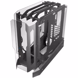 Mars Gaming MC-EDGE, Midi Tower, PC, Noir, ATX, micro ATX, Mini-ITX, SGCC, Verre trempé, Jouer