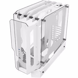 Mars Gaming MC-EDGEW, Midi Tower, PC, Blanc, ATX, micro ATX, Mini-ITX, SGCC, Verre trempé, Jouer