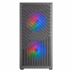 Mars Gaming MC-VORTEX, Mini Tower, PC, Noir, micro ATX, Mini-ITX, Mesh, SGCC, Verre trempé, Jouer