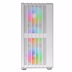 Mars Gaming MC-VAULTW, Midi Tower, PC, Blanc, ATX, micro ATX, Mini-ITX, Mesh, SGCC, Verre trempé, Jouer