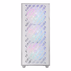 Mars Gaming MCGEOW, Midi Tower, PC, Blanc, ATX, micro ATX, Mini-ITX, Mesh, SGCC, Verre trempé, Jouer