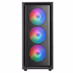 Mars Gaming MC-AIR, Midi Tower, PC, Noir, ATX, micro ATX, Mini-ITX, Mesh, SGCC, Verre trempé, Jouer