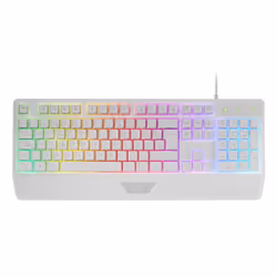 Mars Gaming MCP124PRO clavier Souris incluse Jouer USB QWERTY Espagnole Blanc