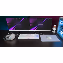 Mars Gaming MCP124PRO clavier Souris incluse Jouer USB QWERTY Espagnole Blanc - Vue supplémentaire 7