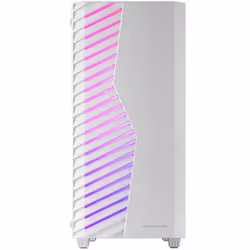 Mars Gaming MC-VOLTW, Midi Tower, PC, Blanc, ATX, micro ATX, Mini-ITX, SGCC, Verre trempé, Jouer