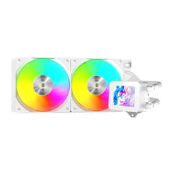 Mars Gaming MLVISION240W système de refroidissement d’ordinateur Processeur Refroidisseur de liquide tout-en-un 12 cm Noir